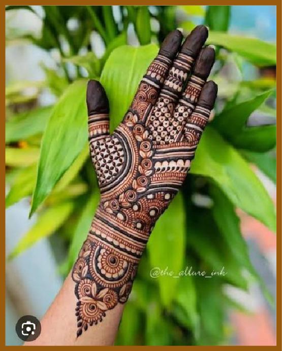 Rajputana Inspired Royal Front Hand Mehndi Design